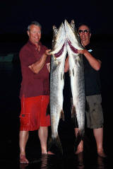 Anglers Mark and Peter with Guinean Barracudas 48lb and 46lb