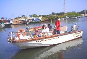 Angler's enjoying themselves aboard the 'African Angler'