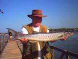 Geoff displays his barracuda